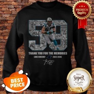 Luke Kuechly 59 Thank You For The Memories Carolina Panthers Sweatshirt