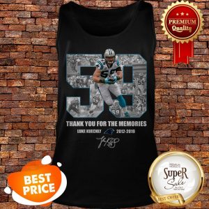 Luke Kuechly 59 Thank You For The Memories Carolina Panthers Tank Top