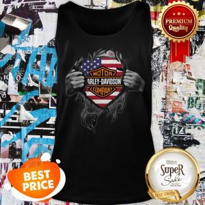 Motor Harley Davidson Cycles Blood Inside Me American Flag Tank Top