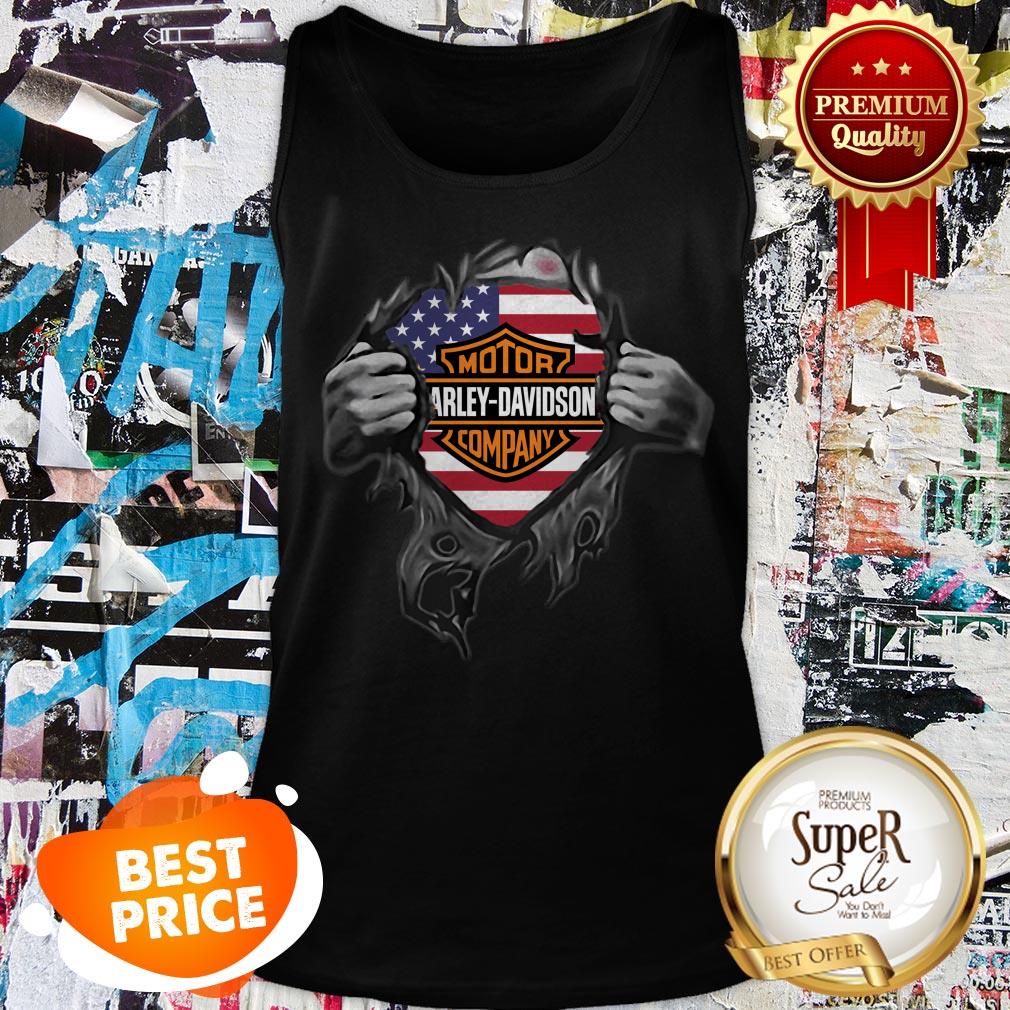 Motor Harley Davidson Cycles Blood Inside Me American Flag Tank Top Motor Harley Davidson Cycles Blood Inside Me American Flag Tank Top