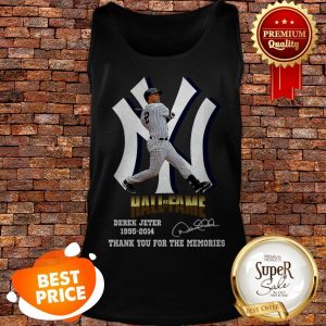 New York Yankees Hall Of Fame Derek Jeter 1995-2014 Signature Thank You For The Memories Tank Top