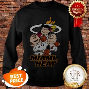 Nice Peanut Characters Mashup Miami Heat Sweatshirt