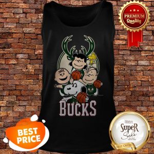 Nice Peanut Characters Mashup Milwaukee Bucks TanK Top