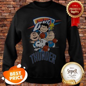Nice Peanut Characters Mashup Oklahoma City Thunder Sweatshirt