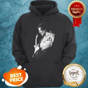 Official Jimi Hendrix Playing Guitarist Hoodie