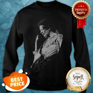 Official Jimi Hendrix Playing Guitarist Sweatshirt