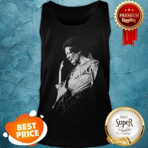 Official Jimi Hendrix Playing Guitarist Tank Top