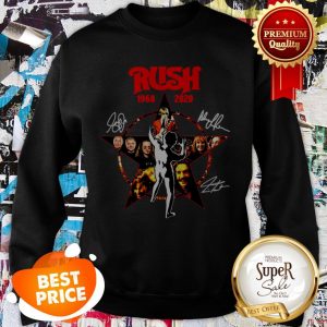 Official Rush 1968-2020 Signatures Autographed Sweatshirt