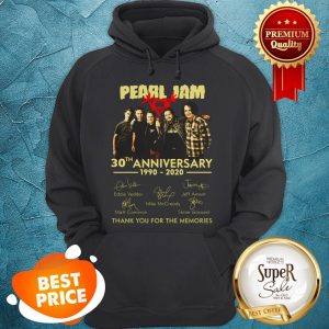 Pearl Jam Logo 30th Anniversary 1990 2020 Signature Eddie Vedder Hoodie