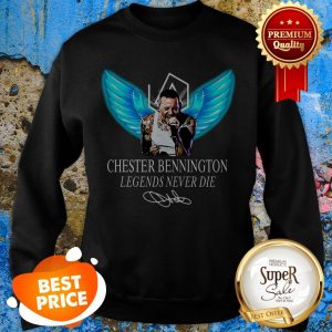 RIP Chester Bennington Legends Never Die Signature Linkin Park Logo Sweatshirt