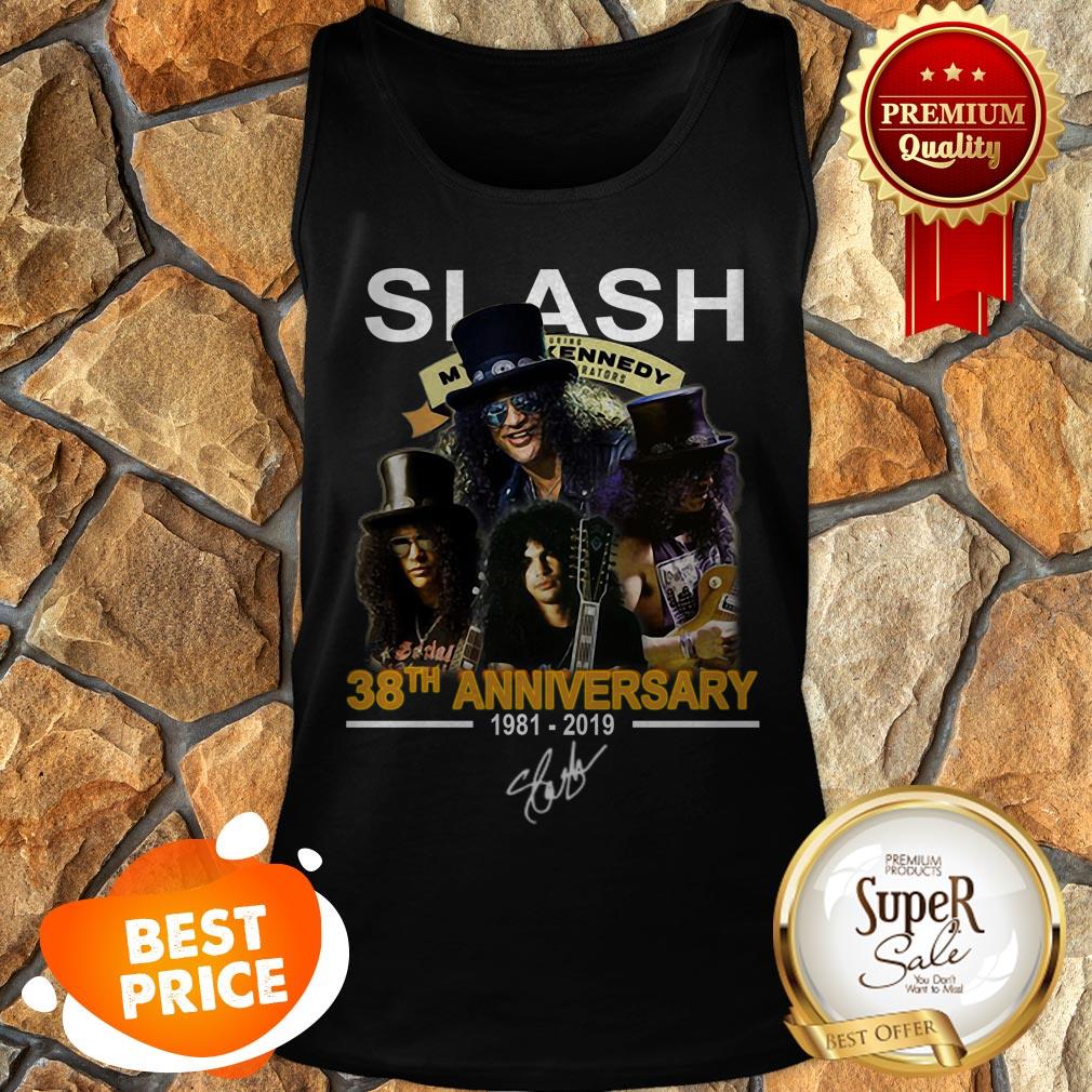 Slash 38th Anniversary 1981 2019 Signature Myles Kennedy Tank Top Slash 38th Anniversary 1981 2019 Signature Myles Kennedy Tank Top