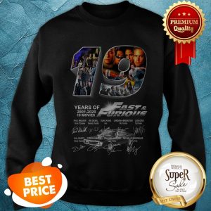 Thank You For The Memories 19 Years Of Fast And Furious Signatures Sweatshirt