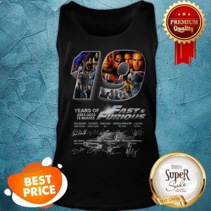 Thank You For The Memories 19 Years Of Fast And Furious Signatures Tank Top