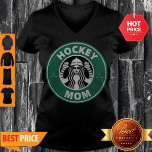 Awesome Starbucks Hockey Mom V-neck