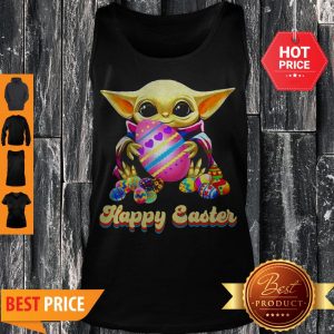 Lovely Happy Easter Baby Yoda Hug Easter Egg Tank Top