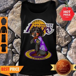 Nice Dachshund Los Angeles Lakers Tattoo Tank Top