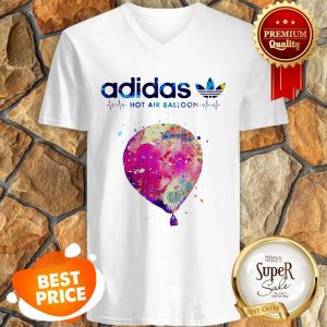 Nice Logo Adidas Hot Air Balloon Heartbeat V-neck