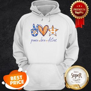 Nice Peace Love Houston Astros Diamond Hoodie
