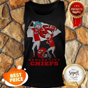 Nice Rick And Morty Mashup Kansas City Chiefs Logo Tank Top