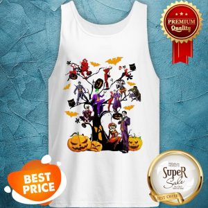 Pretty Joker And Harley Halloween Tree Tank Top