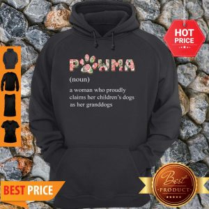 Pretty Pawma Definition Mama Grandma Aunt Dog Lovers Floral Cute Hoodie