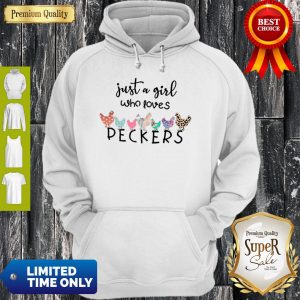 Official Just A Girl Who Lives Deckers Chicken Hoodie