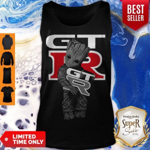 Top Marvel Baby Groot Hug GTR Logo Tank Top