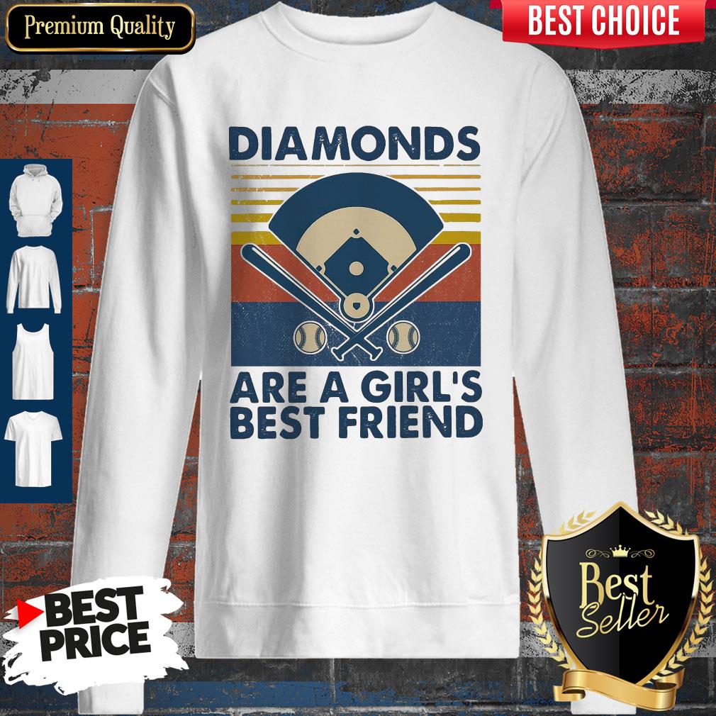 Baseball Diamonds Are A Girl’s Best Friend Vintage Sweatshirt Baseball Diamonds Are A Girl’s Best Friend Vintage Sweatshirt