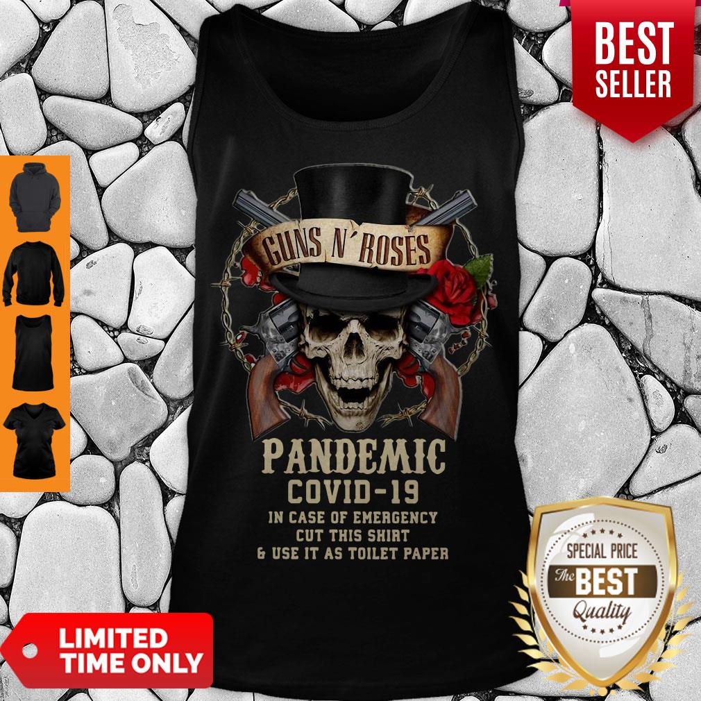 Beautiful Guns N’ Roses Pandemic Covid 19 In Case Of Emergency Cut This Skull Tank Top Beautiful Guns N’ Roses Pandemic Covid 19 In Case Of Emergency Cut This Skull Tank Top