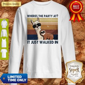Camels And Sloths Wheres The Party At It Just Walked In Vintage Sweatshirt