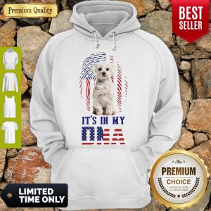 Official It's In My Dna Dog American Flag Hoodie