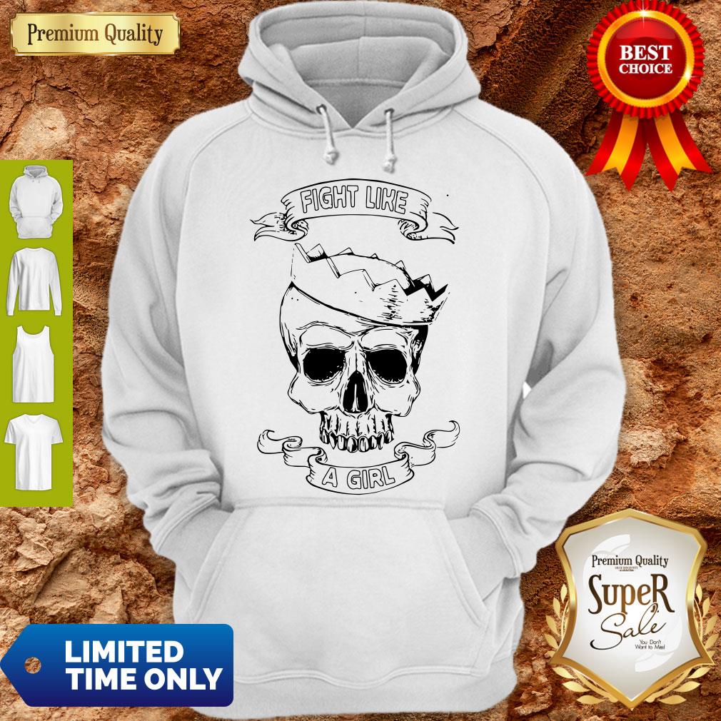 Fight Like A Girl Awareness Skull Princess Hoodie Fight Like A Girl Awareness Skull Princess Hoodie