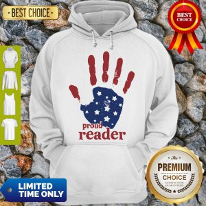 Independence Day Handprint Proud Reader Hoodie