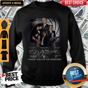 James Bond 007 Fans Thank You For The Memories Signature Sweatshirt