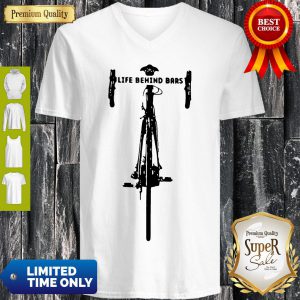 Nice Bicycle Life Behind V-neck