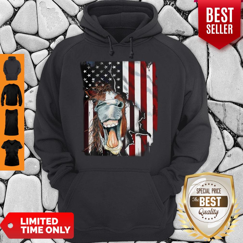 Nice Horse Face Flag Hoodie Nice Horse Face Flag Hoodie