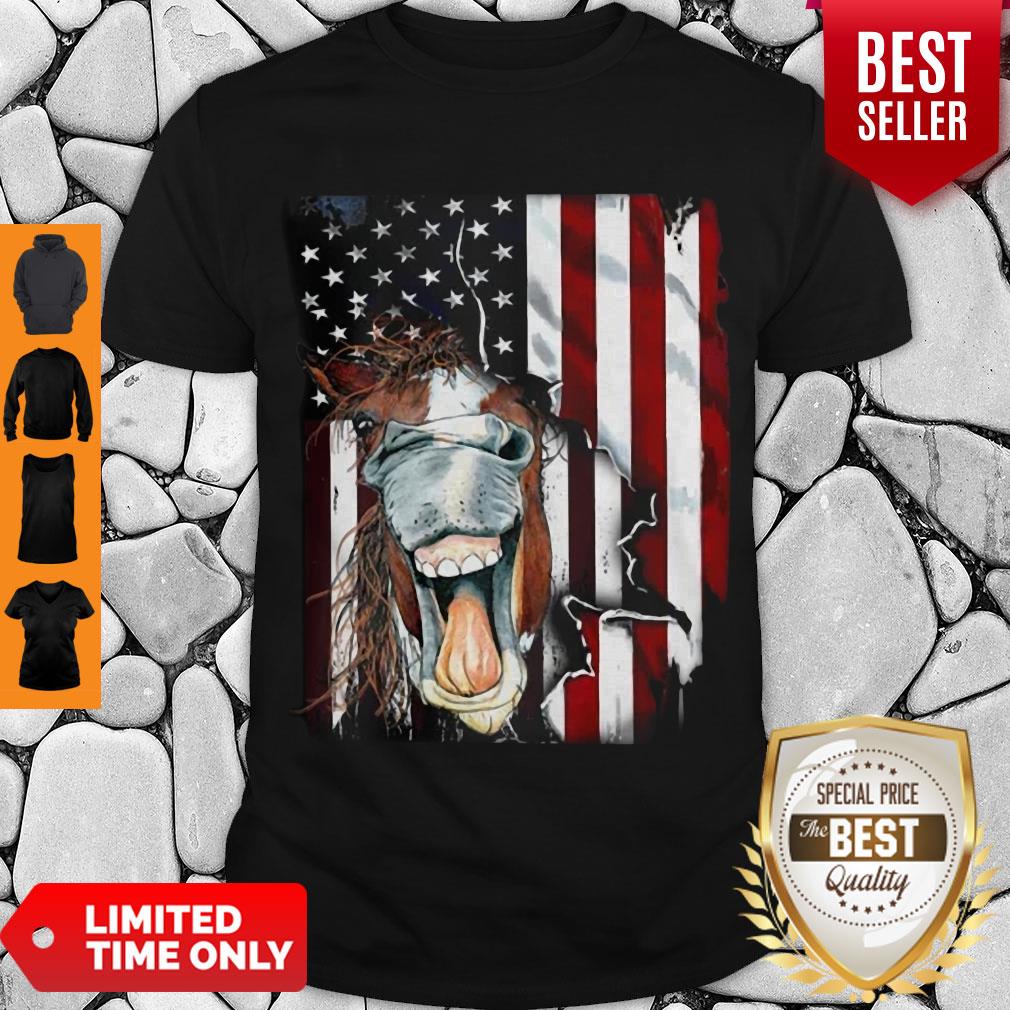Nice Horse Face Flag Shirt Nice Horse Face Flag Shirt