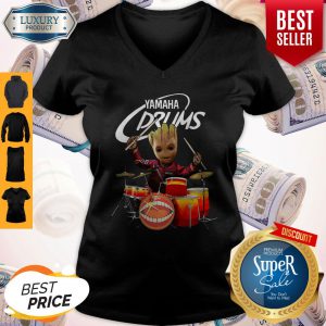 Official Baby Groot Show Animal Yamaha Drums V-neck