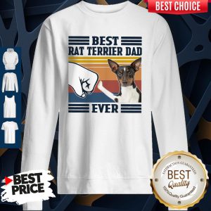 Official Best Rat Terrier Dad Ever Vintage Sweatshirt