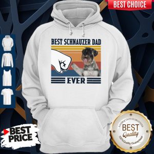 Official Best Schnauzer Dad Ever Vintage Hoodie
