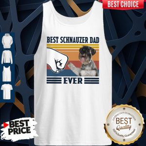 Official Best Schnauzer Dad Ever Vintage Tank Top