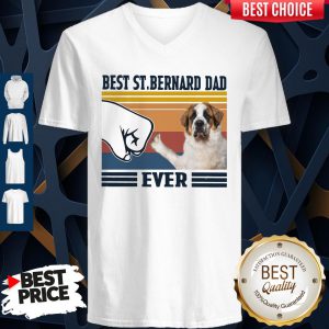 Official Best St.Bernard Dad Ever Vintage V-neck