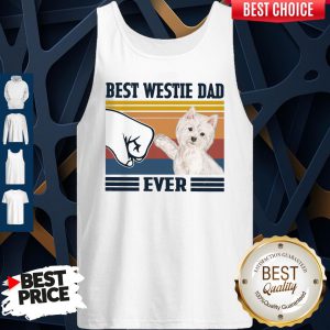 Official Best Westie Dad Ever Vintage Tank Top