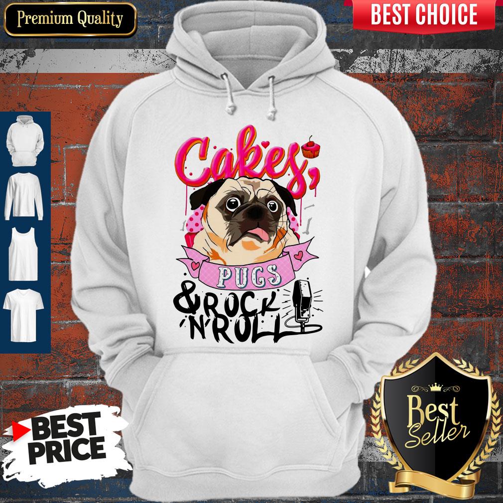 Official Cake Pugs And Rock 'N' Roll Hoodie