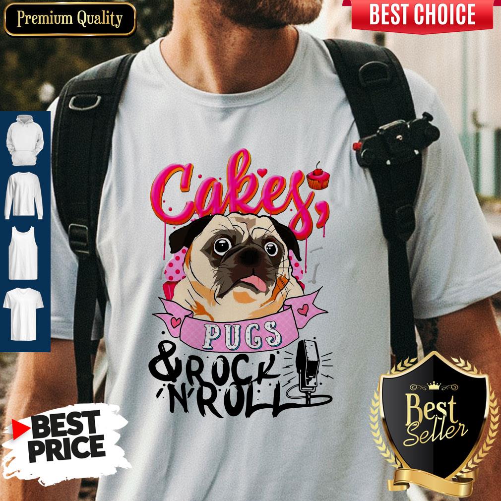 Official Cake Pugs And Rock 'N' Roll Shirt Official Cake Pugs And Rock 'N' Roll Shirt
