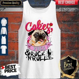 Official Cake Pugs And Rock 'N' Roll Tank Top