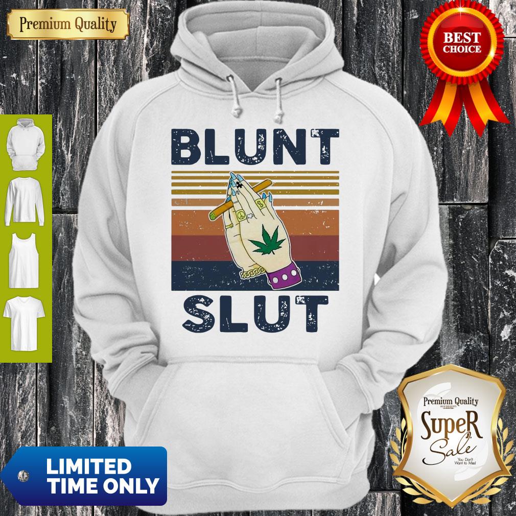 Official Cannabis Blunt Slut Vintage Hoodie Official Cannabis Blunt Slut Vintage Hoodie