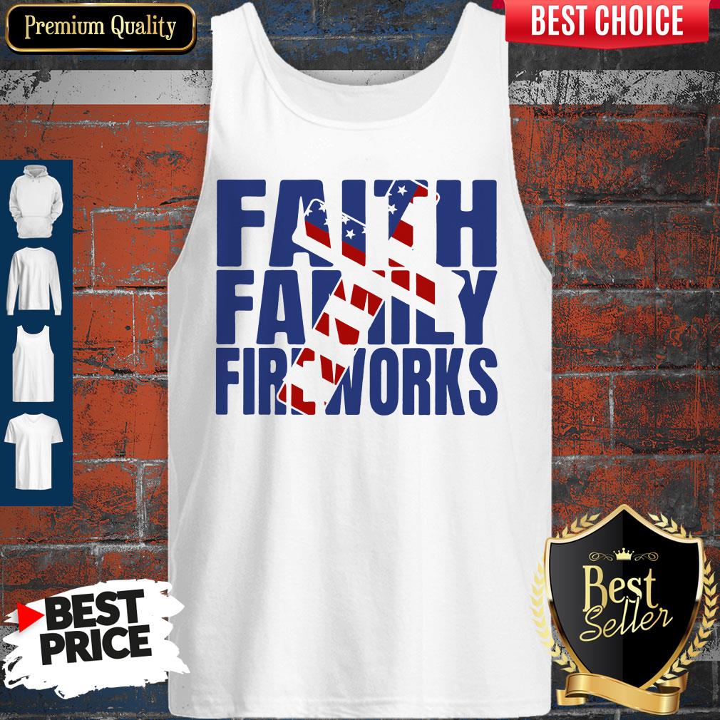 Official Faith Family Fireworks Tank Top Official Faith Family Fireworks Tank Top