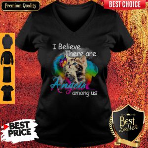 Official I Believe There Are Angels Among Us V-neck