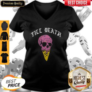 Official Till Death Ice Cream Skull V-neck